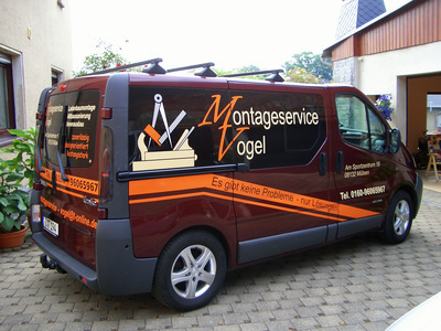 Transporter Montageservice Vogel, Heck